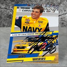 Jon Wood US NAVY FORD TRUCK 2003 PRESS PASS TRACKSIDE VINTAGE autographed card