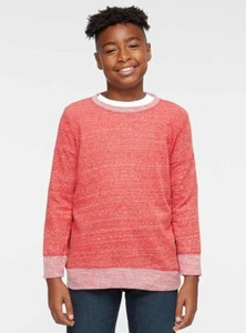 LAT Apparel 2279 Youth French Terry Long Sleeve Crewneck Sweatshirt - Picture 1 of 8
