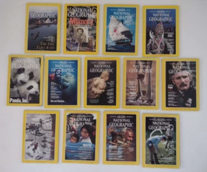 Lot of 13 Monthly National Geographic Vintage Magazines - Picture 1 of 1