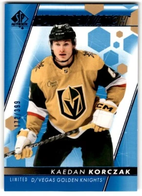 2022-23 SP Authentic Future Watch Limited Blue Kaedan Korczak Rookie /399 #122 - Image 1 of 2