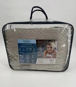 NEW Quility Weighted Blanket 15 lbs 48' x 72" Gray 100% Cotton Bedding - Picture 1 of 4