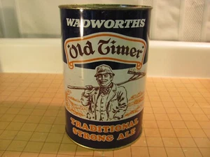 WADWORTHS OLD TIMER TRADITIONAL STRONG ALE 2.22 LITRES FLAT TOP BEER CAN - Picture 1 of 9