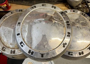 1949 VINTAGE MERCURY EIGHT 8 HUB CAP WHEEL COVER DISH - 8 AVAILABLE - Picture 1 of 5