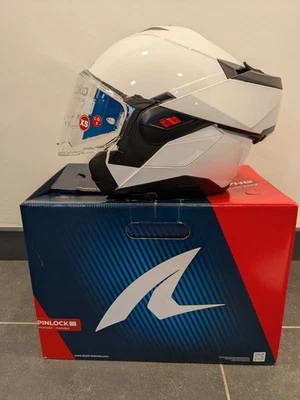 Shark OXO Flip Up Motorcycle Motorbike Helmet  Sikter White W02 Size XS - Image 1 of 4