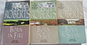 Nora Roberts Born In Trilogy Complete Set Of 3 MM Pbs Concannon Sisters Fire - Bild 1 von 3
