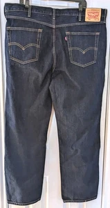 Jeans uomo Levis 550 taglia 42x32 blu scuro denim. Nuovo senza etichette - Foto 1 di 9