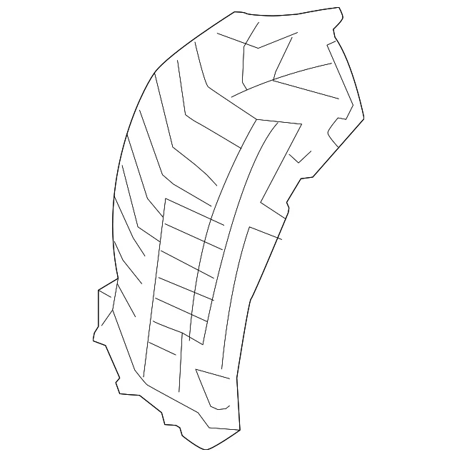 Genuíno Nissan 2009-2016 Nissan GT-R - Forro de para-lama 63845-62B2A - Imagem 1 de 2