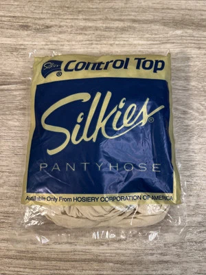 Top de control Silkies vintage con patas de apoyo estilo 149 blanco roto talla mediana 1994 Foto 1 de 3