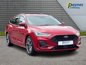 2024 Ford Focus ST-Line X 4 Dr Estate 1.0L 155PS mHEV AUTO in Fantastic Red - Picture 1 of 24