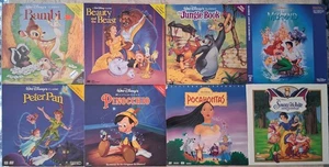 Bambi, Jungle Book, Little Mermaid, Peter Pan, Pocahontas Disney Laserdiscs Lot - Picture 1 of 9