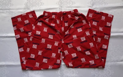 Pantalones de pijama de franela estampados rojos de los New York Giants de la NFL para jóvenes talla 18-20 años Foto 1 de 4