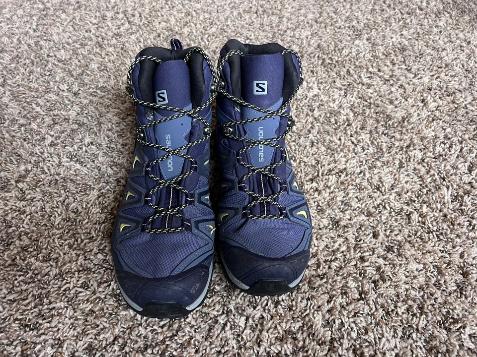 Bota de Senderismo Salomon X Ultra 3 Mid Goretex Azul Impermeable 398691 Mujer Talla 10 Foto 1 de 4