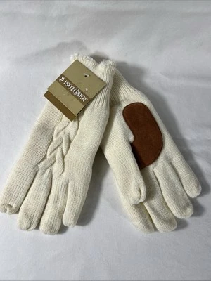 Guantes Isotoner Crema Tejido Ligeros Para Mujer Talla Única Vintage Poliéster Nuevos de Lote Antiguo Foto 1 de 4