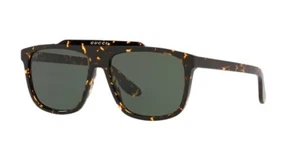 Occhiali da sole pilota Gucci GG1039S HAVANA 58-16-145 nuovi - Foto 1 di 18