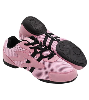 Tenis de baile hip-hop unisex muy finos VFSN012 en rosa Foto 1 de 4