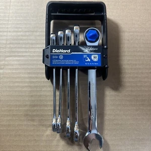 DieHard 10mm- 15mm 5 Pc Universal Ratcheting Wrench Set 12pt Metric DHP55121 New - Picture 1 of 14