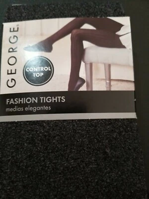 GEORGE WOMENS SIZE 1 CHARCOAL HEATHER TIGHTS - Image 1 of 4