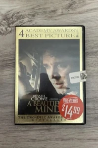 Universal Pictures A Beautiful Mind Movie DVD 2002 Biography Drama Russel Crowe - Picture 1 of 7