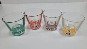 Juego de 4 vasos de billar Luminarc Pool Ball ~ 3,5" - Imagen 1 de 12