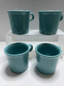 Fiestaware Hellgrün Türkis Türkis Türkis Kaffeebecher/Tasse 9 Unzen USA 4er-Set - Bild 1 von 5