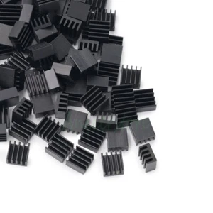 500pcs 9mm*9mm*5mm Mini Aluminium Heatsink Fin For LED Chipset RAM Cooling Black - Picture 1 of 4