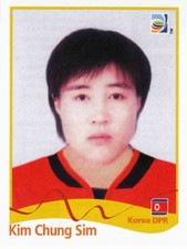 Panini Sticker Women Football World Cup 2011 No. 212 Kim Chung Sim KOR Korea NEW PRODUCT