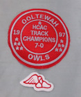 1997 Ooltewah Owls HCAC Track Champions 7-0 & Shoe w/ Wing Patches NEW Condition