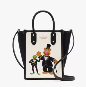 The Muppets x Kate Spade Ella Mini Tote Kermit Fozzie Purse Bag Crossbody NWT - Picture 1 of 8