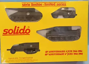 Set Tanks 4pcs A Die Cast Model 1/50 40 Anniversaire 6 Juin 44-84 Solido Limited - Foto 1 di 6