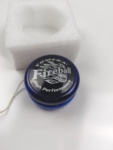 Vintage Yomega Yo-Yo Fireball High Performance Blue Black Yo-Yo - Picture 1 of 10