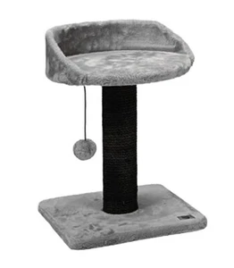 Kratzbaum Klein Haustiermöbel Katzenbaum Katzenspielzeug Grau Katze Schlafen - Bild 1 von 2