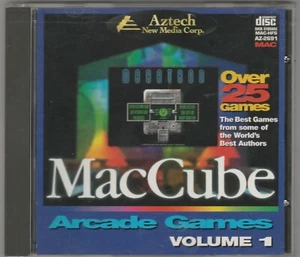 MacCube Arcade Games Volume 1 by Aztech New Media Corp for MAC 1995 ~ CD-ROM - Picture 1 of 4