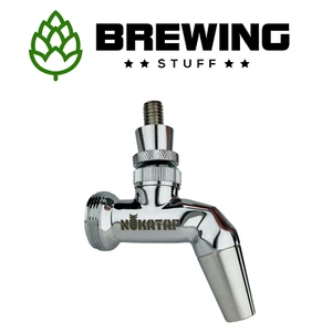 KegLand NUKATAP SS Forward Sealing Beer Tap TPB12 Stainless Steel Faucet Keg  - Picture 1 of 8