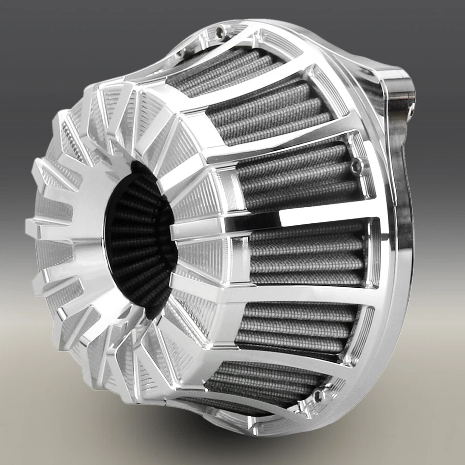 Filtro de filtro de aire cromado de radios 15 para Harley Softail Fatboy Heritage 00-15 Foto 1 de 4