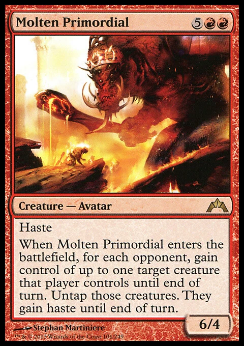 MOLTEN PRIMORDIAL NM Gatecrash mtg Red - Avatar Rare - Image 1 of 1