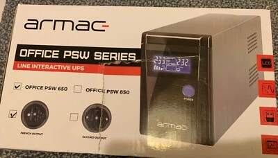 UPS 390W / 650VA LINE-INTERACTIVE ARMAC OFFICE LCD 2x230V **FRENCH OUTPUT** - Image 1 of 4