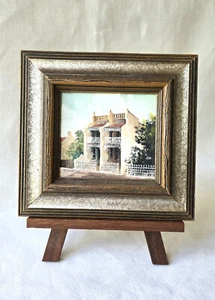 Diana Lane : Framed Miniature Oil on Board : Paddington - Picture 1 of 8