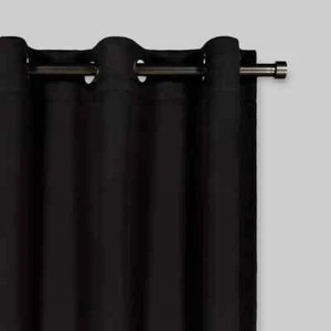 ⚡ 1 Pc Blackout Shadow Window Curtain Panels - Eclipse - Black Size 37"W x 63"L - Picture 1 of 5