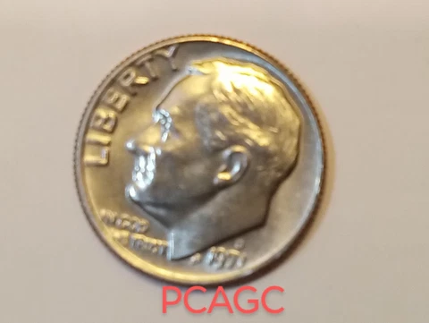1971-D Roosevelt Dime Superb Gem Uncirculated with Errors - PCAGC Cover