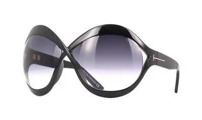 Tom Ford CARINE-02 FT 0902 Shiny Black/Grey Shaded (01B) Sunglasses  - Image 1 of 4