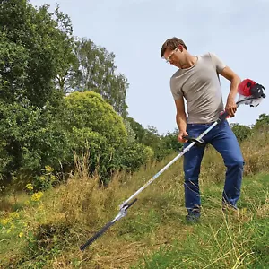 Gas Powered Pole Saw Brush Cutter Gas Hedge Trimmer for Tree Weed Garden 51.7CC - Picture 1 of 11