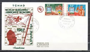 SCOUTING - JAMBOREE MUNDIAL 1967, SPOKANE, EE. UU. - FDC TCHAD, FORT-LAMY 17.OCT.67 203 - Imagen 1 de 1