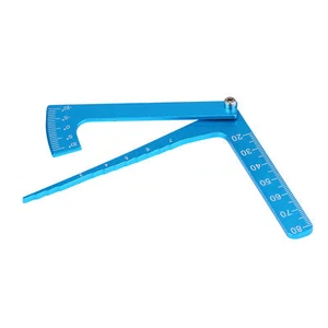 RC Accessory Blue Adjustable Ruler Adjusting Height And Wheel Rim Camber To GO - Picture 1 of 12