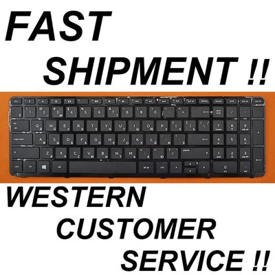NEW Russian Keyboard HP Pavilion 15-r041er 15-r042er 15-r043er 15-r049er w FRAME - Image 1 of 2