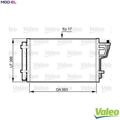 CONDENSER AIR CONDITIONING 814351 FOR HYUNDAI AVANTE/IV i30/II ELANTRA/GT  KIA - Image 1 of 4