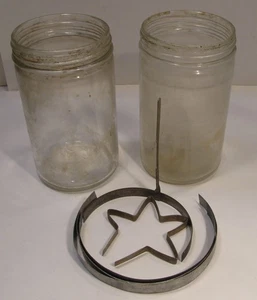 2 GLASS JARS & METAL BAFFLES FOR L&R WATCH CLEANING MACHINE PARTS USED -NO LIDS - Bild 1 von 19