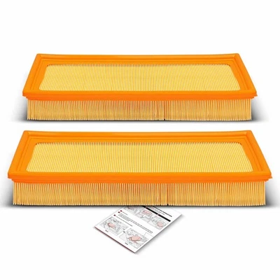 2x Engine Air Filter for BMW E28 E34 535i 1988-1993 E32 735iL 735i  E24 635CSi - Image 1 of 4