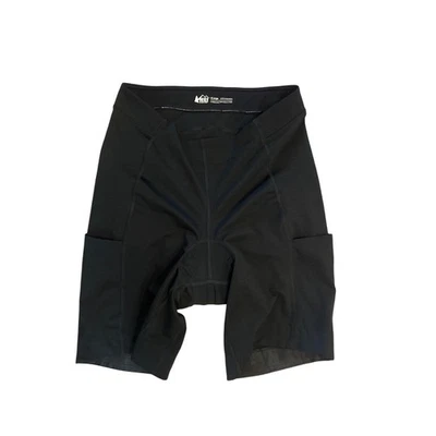 Mujeres XL REI Co-Op Junction Bicicleta Pantalones Cortos Negros Acolchados Ciclismo Viaje Carretera Foto 1 de 4