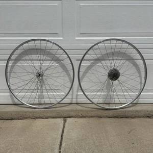 Matrix Vapor 700c Aluminium Wheels Rims w/Shimano Parallax FH-MC12 HB-MC12 Hubs - Picture 1 of 13