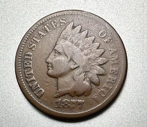 1877 INDIAN CENT NICE DETAIL KEY DATE OF THE SET #9584 - Picture 1 of 2